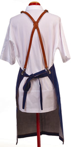 Denim Apron with Leather Harness