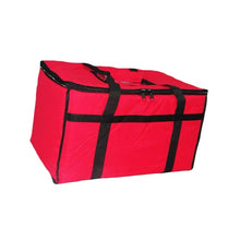 Load image into Gallery viewer, Thermal Bag for food delivery red nylon canvas front