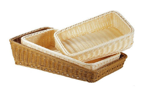 1GY4 Rectangular Slanted Face Basket (Sand)