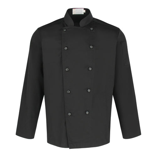 Chef Jacket Classic Long Sleeve, Black