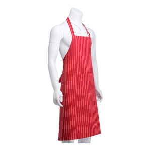 Bib Apron, Heather. Chalk Stripe.