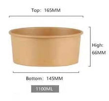 Load image into Gallery viewer, Kraft Paper Bowl and Lid