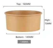 Load image into Gallery viewer, Kraft Paper Bowl and Lid
