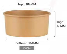 Load image into Gallery viewer, Kraft Paper Bowl and Lid
