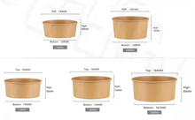 Load image into Gallery viewer, Kraft Paper Bowl and Lid