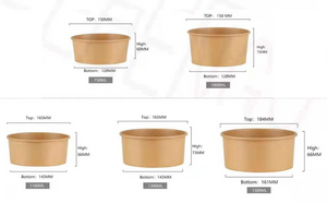 Kraft Paper Bowl and Lid