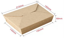 Load image into Gallery viewer, Kraft Paper Takeaway Box