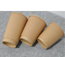 Load image into Gallery viewer, Kraft Paper Insulated Coffee Cup