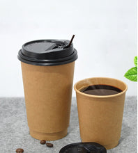 Load image into Gallery viewer, Kraft Paper Insulated Coffee Cup