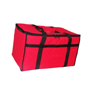 Thermal Bag for food delivery red nylon canvas front